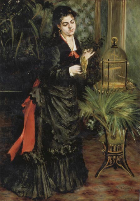 Woman with a Parrot(Henriette Darras)